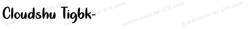 Cloudshu Tigbk字体转换